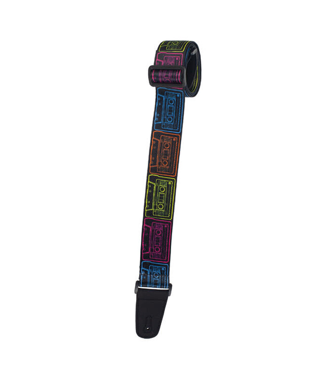 Henry Heller 2" Artist Sublimation Guitar Strap, Cassette Tape
