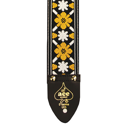 Cadenza アコースティックギター　W230 ストラップ付1903-07-1 Guitar Straps Vintage Embroidered For Bass Electric Acoustic