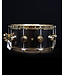 DW DW 14" x 6.5" Satin Black over Brass Snare, Gold Hardware