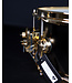 DW 14" x 6.5" Satin Black over Brass Snare, Gold Hardware