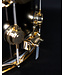 DW DW 14" x 6.5" Satin Black over Brass Snare, Gold Hardware