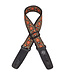 Lock-it Straps 2" Vintage Jaquard Guitar Strap, Brown