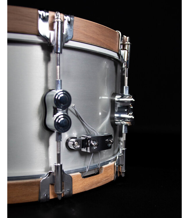 PDP 14" x 6.5" Concept Select 3mm Aluminum/Walnut Wood Hoops Snare Drum