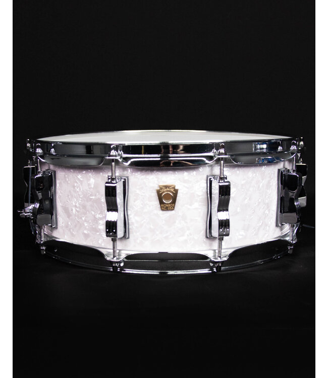 Ludwig 5" x 14" Classic Maple Snare Drum, White Marine Pearl