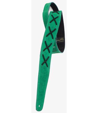 Henry Heller Henry Heller 2" Suede Guitar Strap, Green X