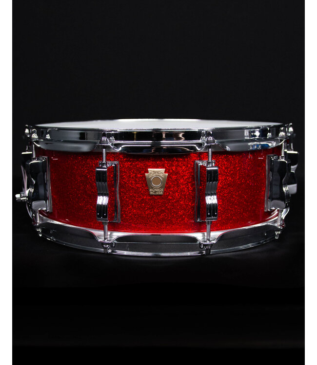 Ludwig 5" x 14" Classic Maple Snare Drum, Red Sparkle