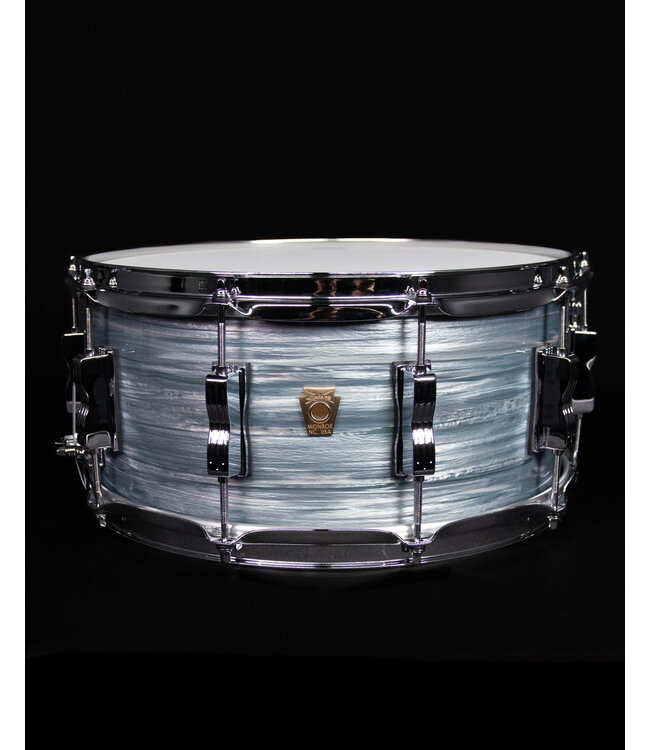 Ludwig 6.5" x 14" Classic Maple Snare Drum, Vintage Blue Oyster
