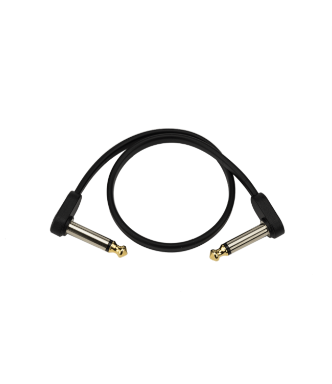 D'Addario Flat Patch Cable, 1ft Right Angle, Single PK
