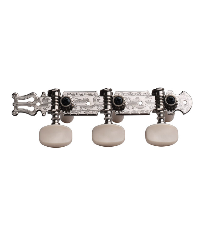 Ping P2621 Nickel Lyra Plate Classic Machine Heads, Plastic Oblong Button