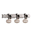 Ping P2621 Nickel Lyra Plate Classic Machine Heads, Plastic Oblong Button