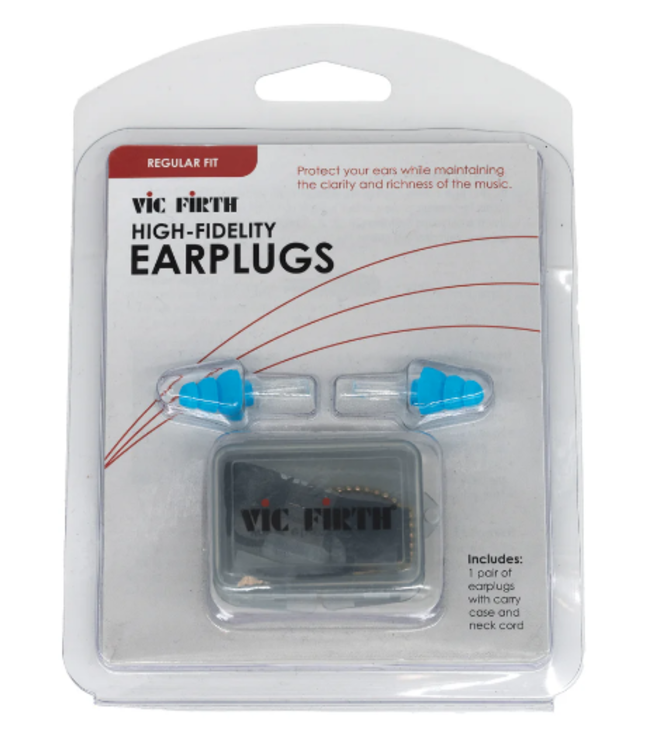 Vic Firth Blue HiFi Earplugs V2, Regular