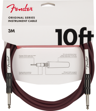Fender Fender Limited Edition Original Series Cable, Oxblood - 10 Foot