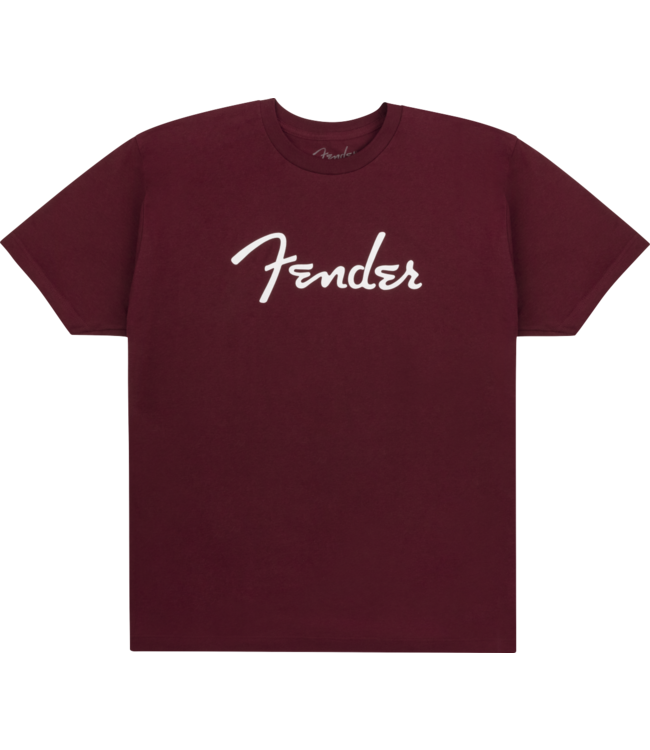 Fender Fender Spaghetti Logo T-Shirt, Oxblood, Medium