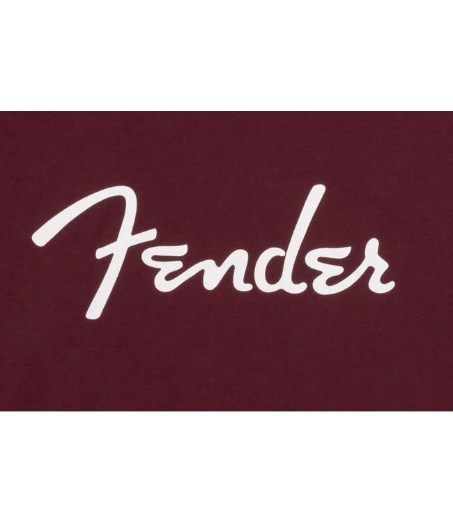 Fender Spaghetti Logo T-Shirt, Oxblood, Medium