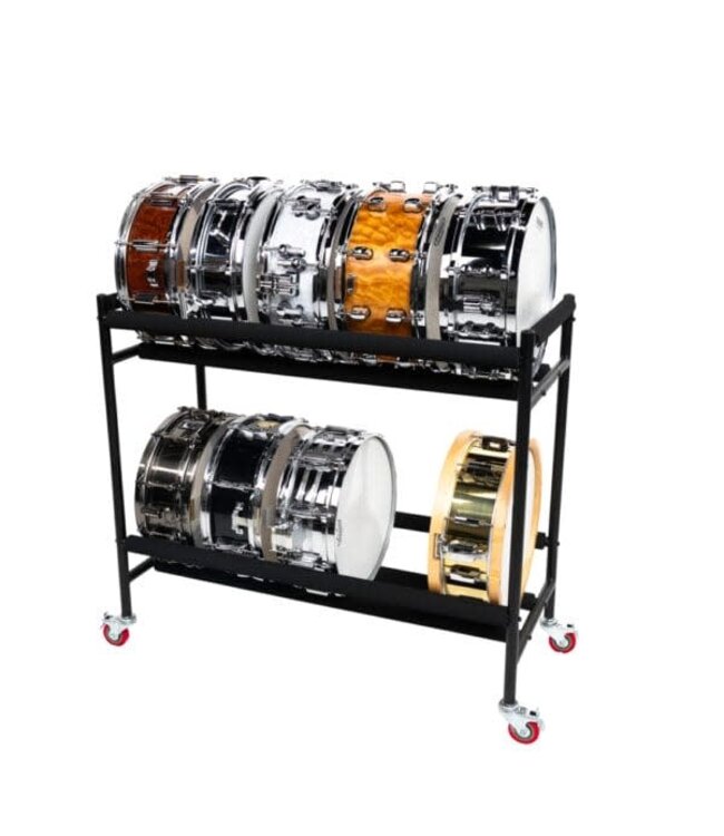 Gator Two-Tier Snare Rack with Locking Casters