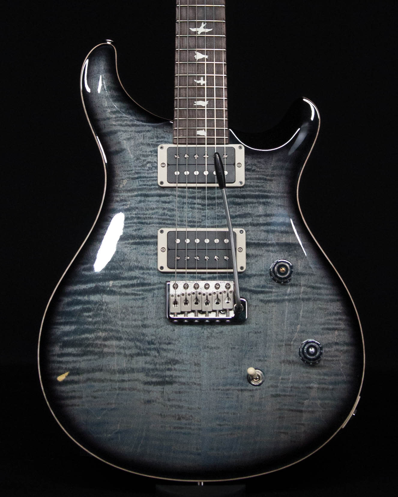 PRS Guitars USA CE24 KN - Black Top with Natural Back 112784