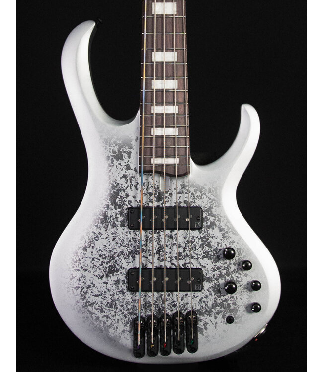 Ibanez Limited BTB25TH5 5-String Bass, Silver Blizzard Matte