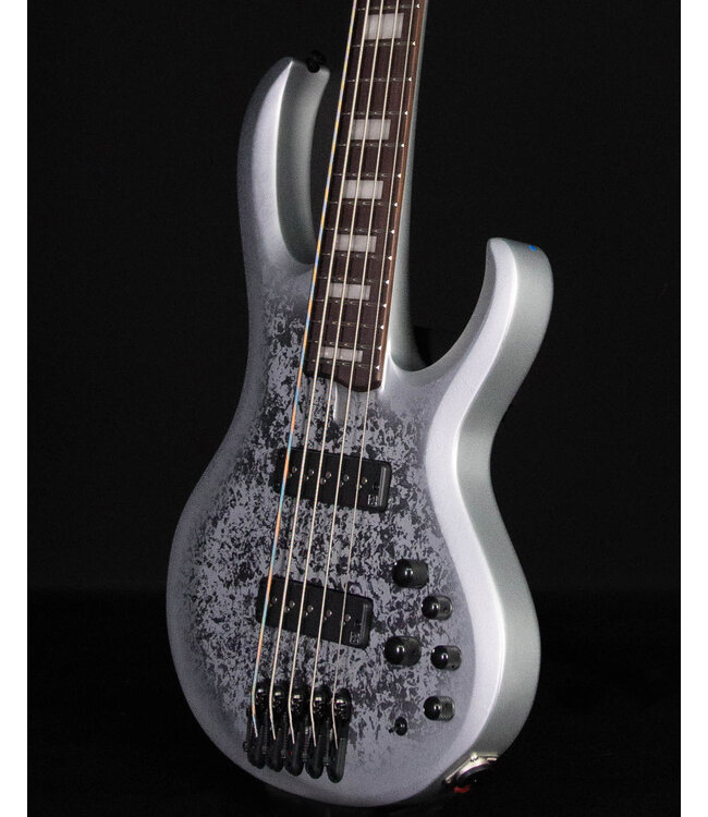 Ibanez Limited BTB25TH5 5-String Bass, Silver Blizzard Matte