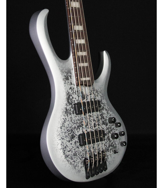 Ibanez Limited BTB25TH5 5-String Bass, Silver Blizzard Matte