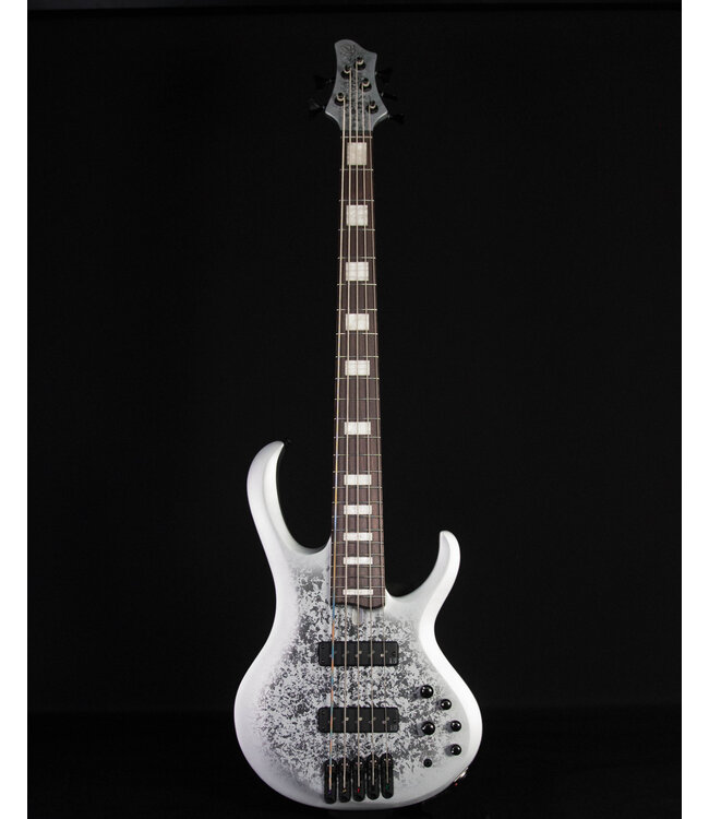 Ibanez Limited BTB25TH5 5-String Bass, Silver Blizzard Matte