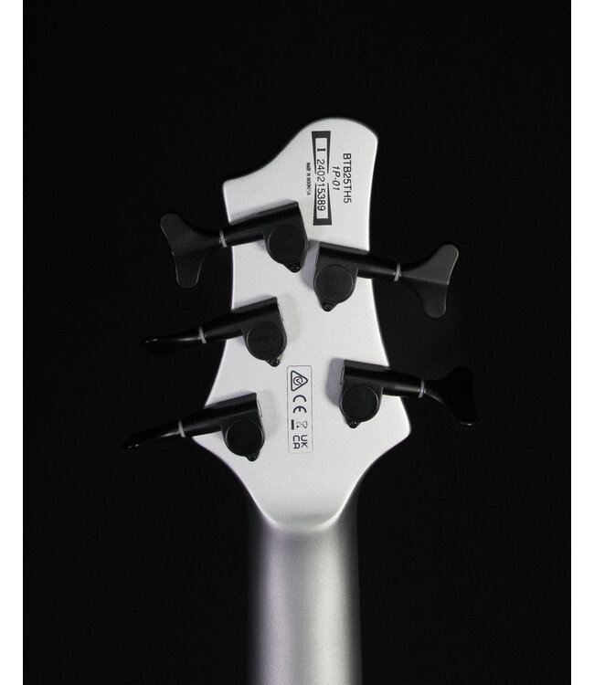 Ibanez Limited BTB25TH5 5-String Bass, Silver Blizzard Matte