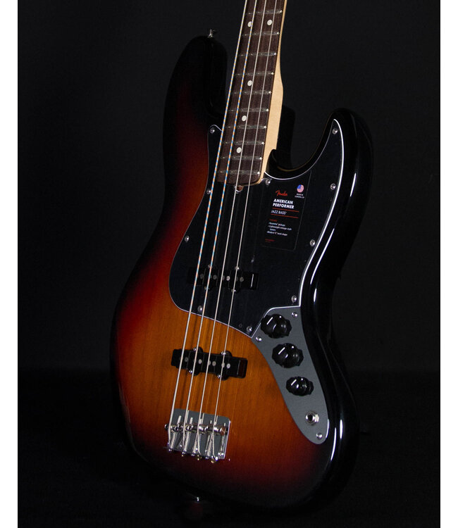 Fender American Performer Jazz Bass, Rosewood FB, 3-Color Sunburst