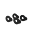 D'Addario D'Addario Flex Lock Strap Block, 4-Pk Black