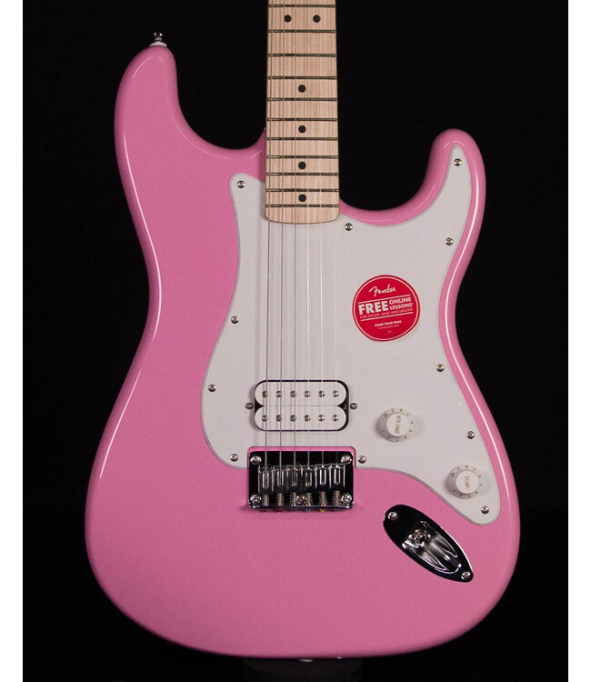 Squier Sonic Stratocaster HT H, Maple FB, Flash Pink