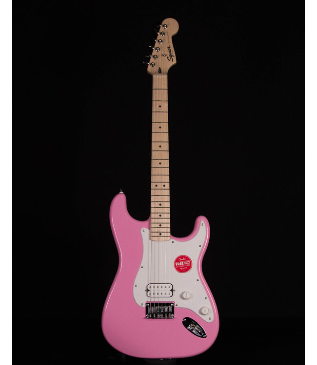 Squier Sonic Stratocaster HT H, Maple FB, Flash Pink