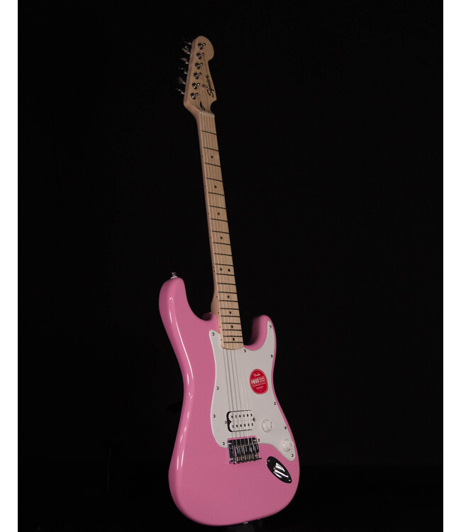 Squier Sonic Stratocaster HT H, Maple FB, Flash Pink