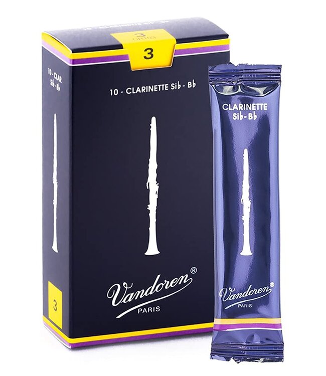 Vandoren Traditional Bb Clarinet #3 Reed - 10ct Box