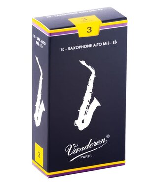 Vandoren Vandoren Traditional Alto Sax Reeds #3 10ct Box
