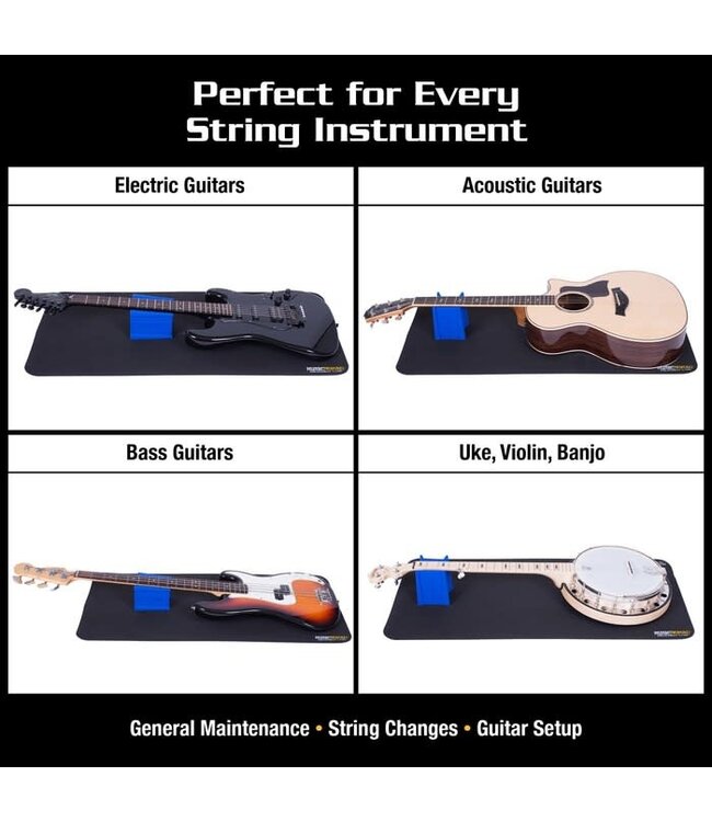 Music Nomad Premium Workstation, Cradle Cube & Work Mat Combo