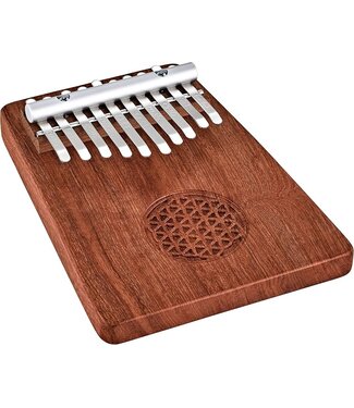 Meinl Meinl Sonic Energy Solid Kalimba, 10 Notes, Zambesi Rosewood, Flower of Life