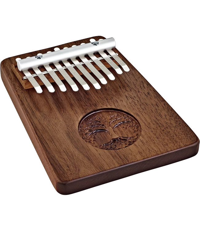 Meinl Sonic Energy Solid Kalimba, 10 Notes, Black Walnut, Tree of Life