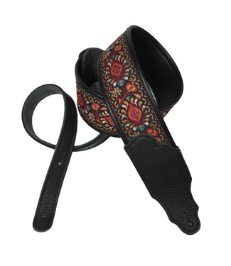 Franklin Franklin 2.5" Retro Folk Deluxe Strap, Red/Bronze