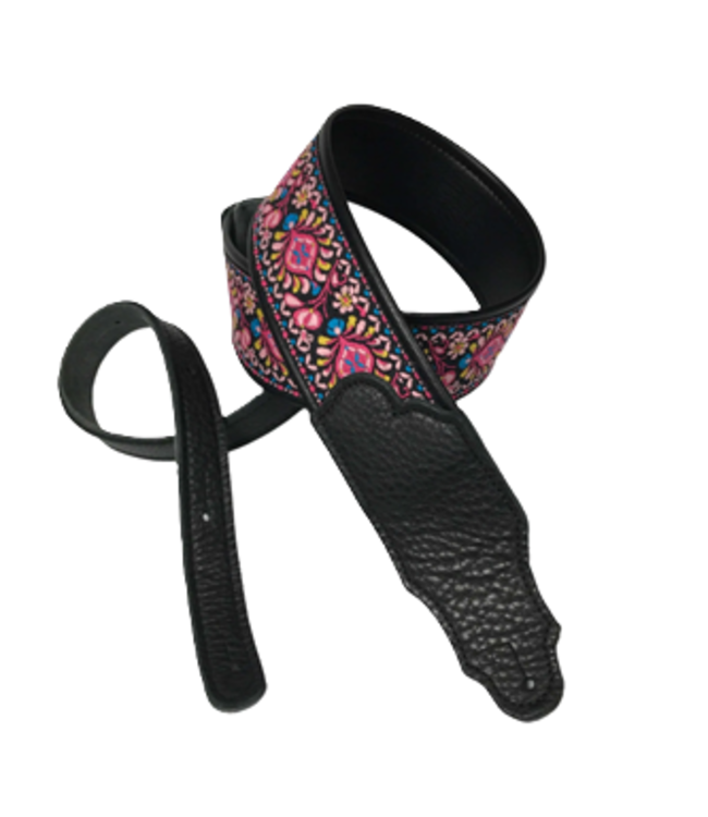 Franklin 2.5" Retro Folk Deluxe Strap, Pink