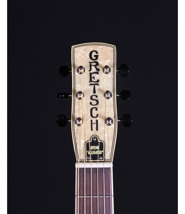 Gretsch G9240 Alligator Round-Neck Mahogany Body Biscuit Cone Resonator Guitar 2-Color Sunburst