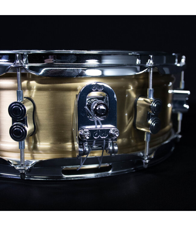 PDP 5" x 14" 1.2mm Natural Satin Brushed Brass w/ Chrome Hardware