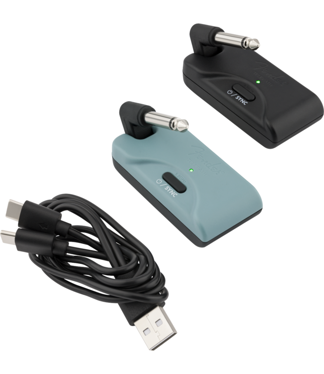 Fender Telepath Wireless System, Mystic Ice Blue and Black