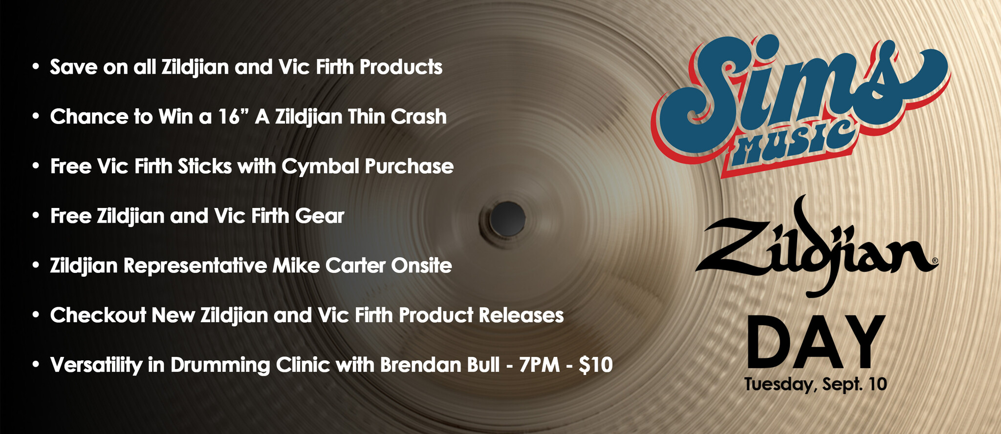 ZILDJIAN DAY @ Sims!