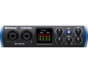 Presonus Studio 24c, Black and Blue - Sims Music