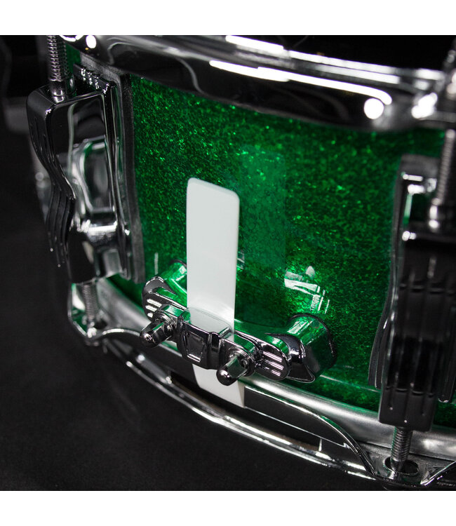Ludwig 14" x 5" Classic Maple Snare Drum, Green Sparkle