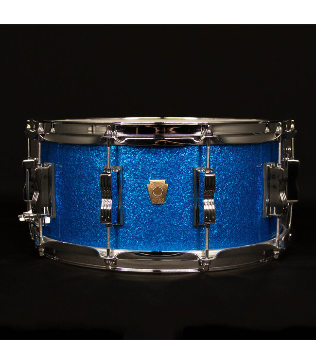 Ludwig 6.5" x 14" Classic Maple Snare Drum, Blue Sparkle
