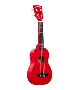 Kala Kala Makala Soprano Shark Series Ukulele, Red