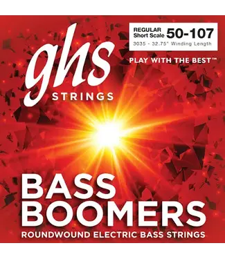 GHS GHS 3035 Bass Boomers 4-String Bass Set, Short Scale 50-107