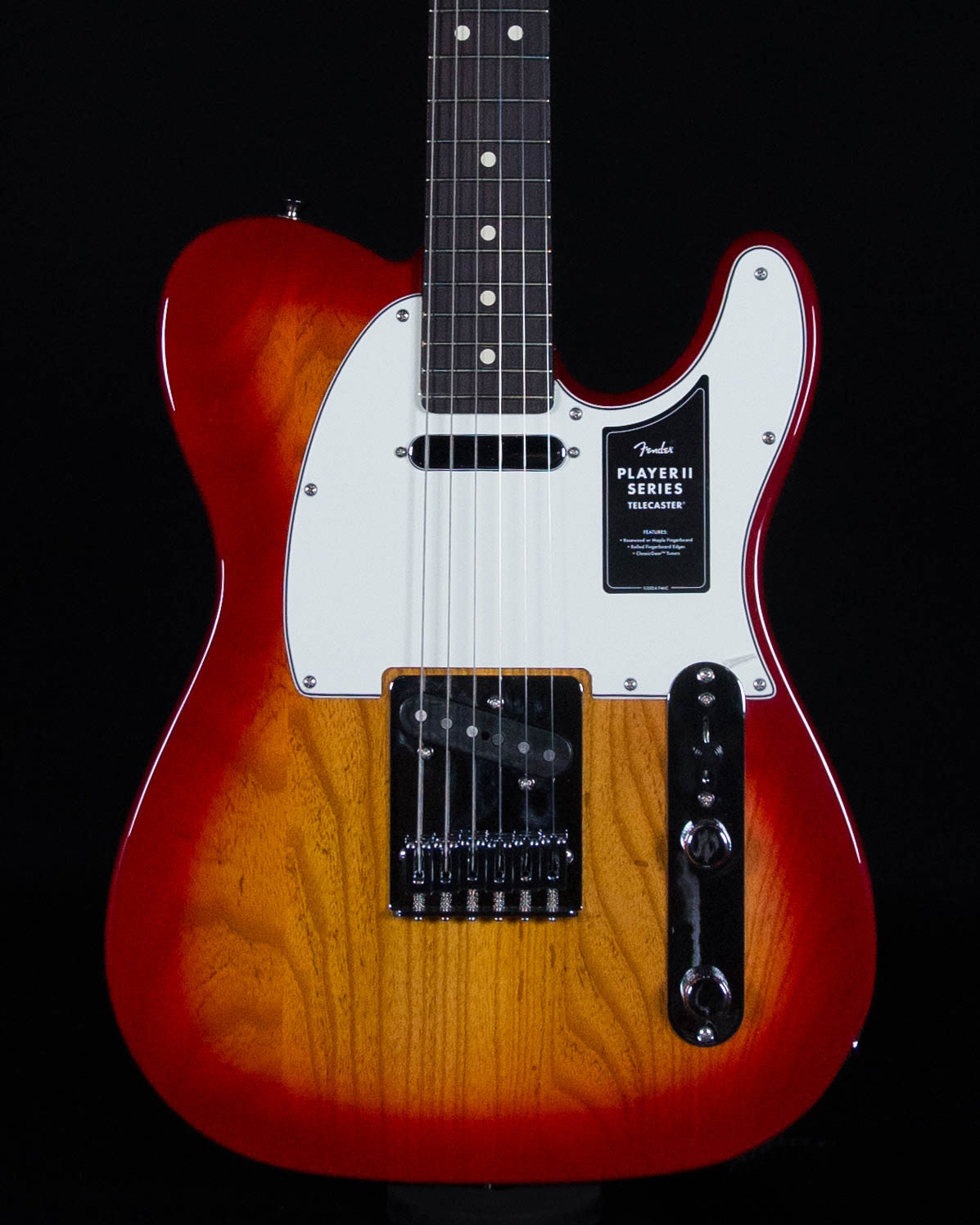 Fender Player II Telecaster, Rosewood FB, Chambered Ash, Aged Cherry Burst Fender Player II Telecaster, Rosewood FB, Chambered Ash, Aged Cherry Burst