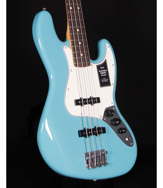 Fender Player II Jazz Bass, Rosewood FB, Aquatone Blue
