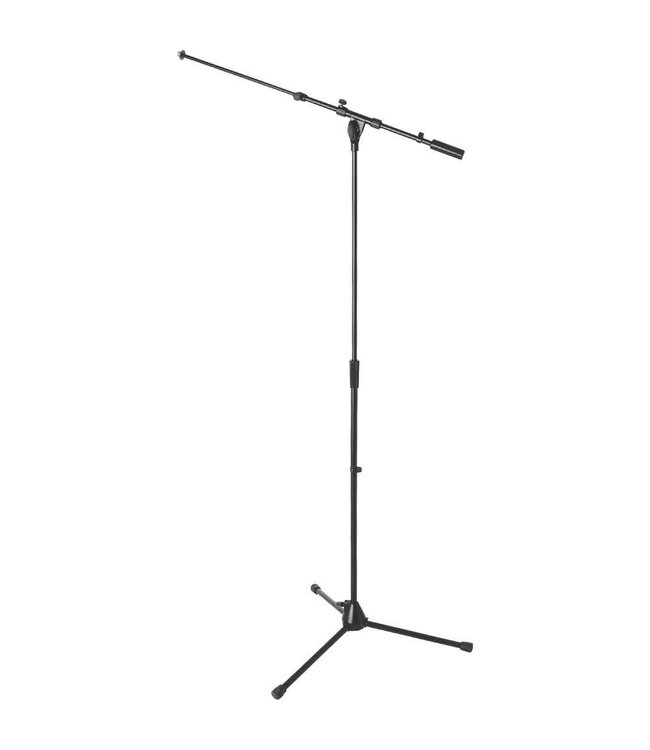 On-Stage MS9701TB+  Heavy-Duty Tele-Boom Microphone Stand- Black