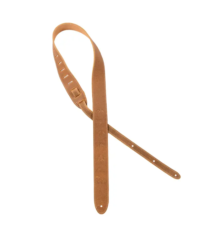 PRS 2" Reversible Garment Leather & Suede Birds Strap, Tan